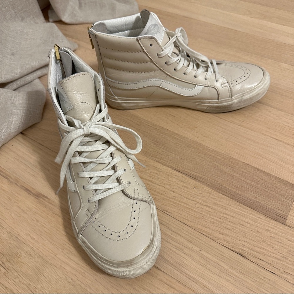 Vans Leather Sk8-Hi Zip Up